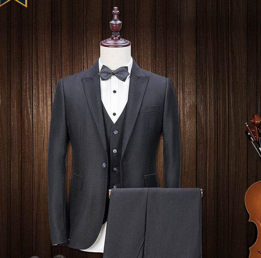 Three-piece suit jacket men - Mubimart