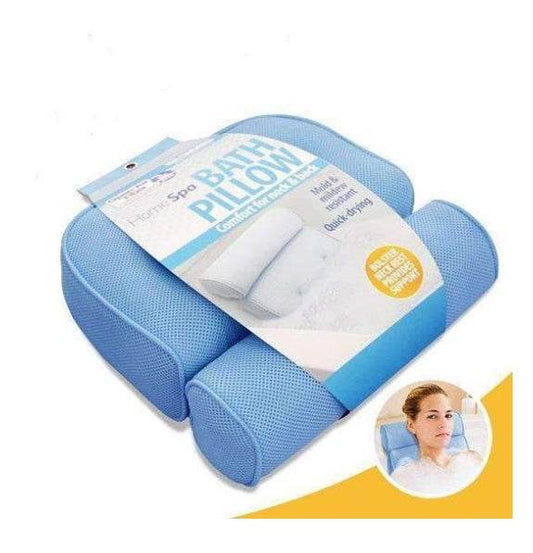 Bathtub pillow pillow cushion pillow pillow massage bathtub pillow with suction cup anti-skid bath cushion head - Mubimart
