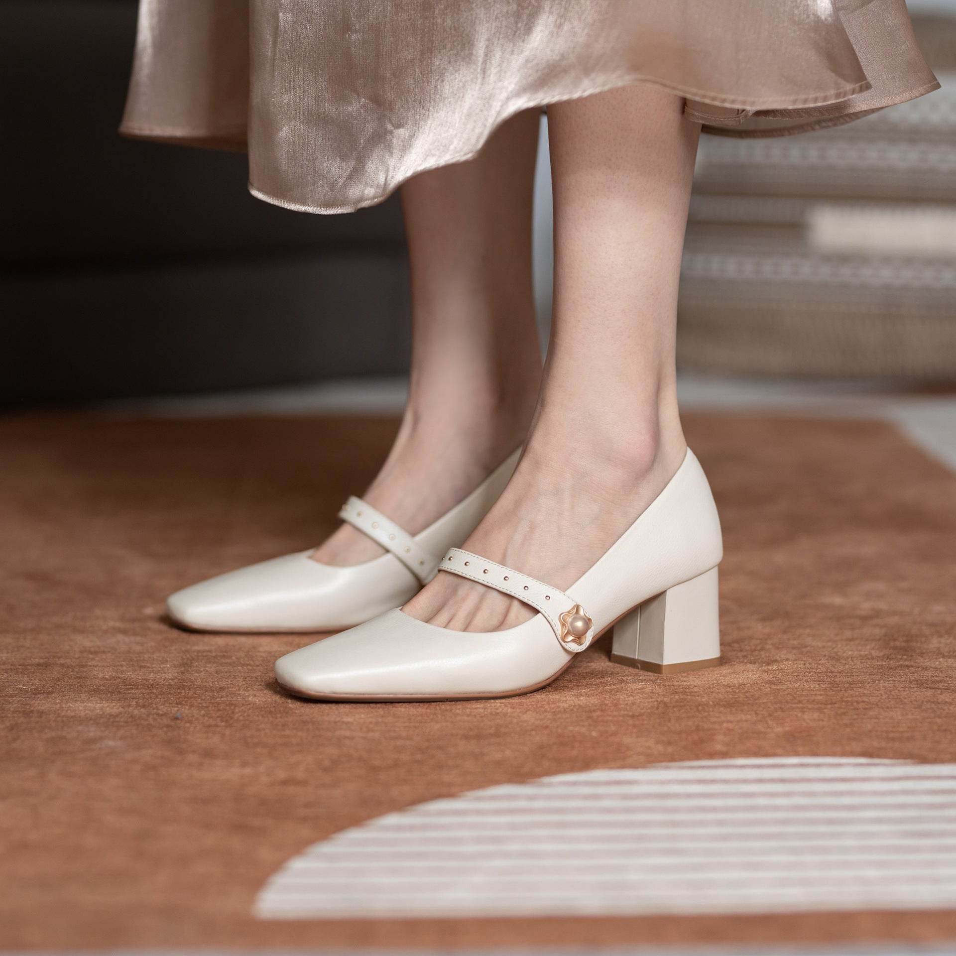 Vintage Mary Jane high heels - Mubimart