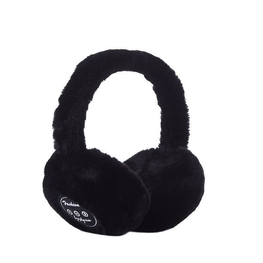 Faux Rabbit Fur Plush Bluetooth Warm Earmuffs