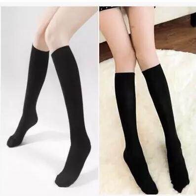 Japan original single school uniform student socks black high stockings thin calf socks female knee socks factory wholesale - Mubimart