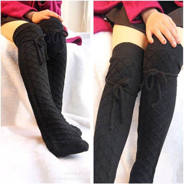 Autumn and winter stockings over the knee high socks - Mubimart