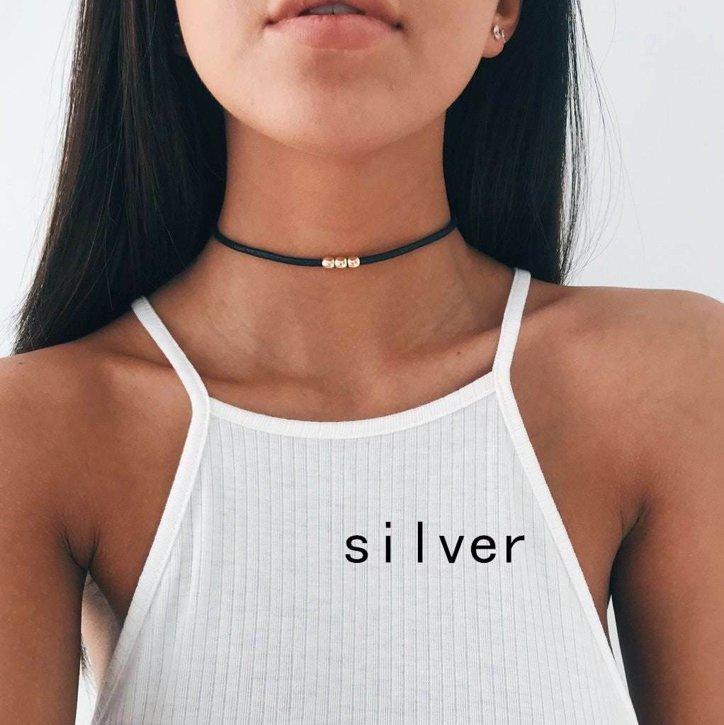 New personality short choker collar necklace trendy women all-match necklace - Mubimart