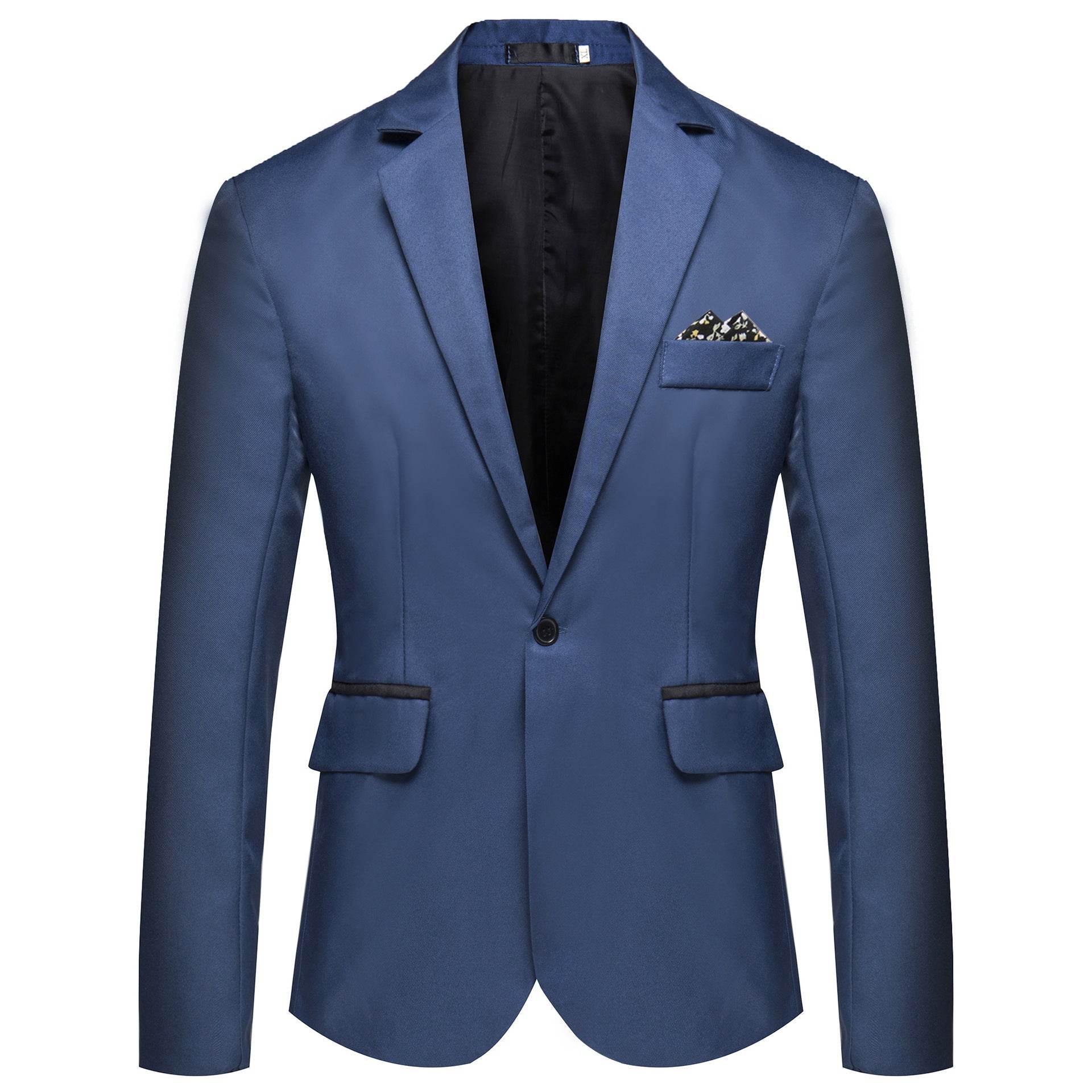 Solid Color Small Suit Hot Sale Men One Button Suit - Mubimart