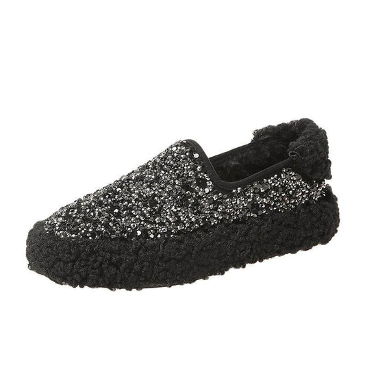 Water drill cotton shoes - Mubimart