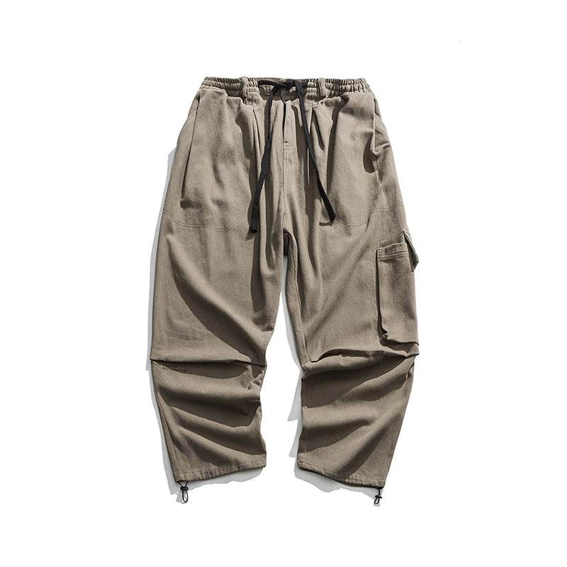 Straight wide leg cargo pants - Mubimart