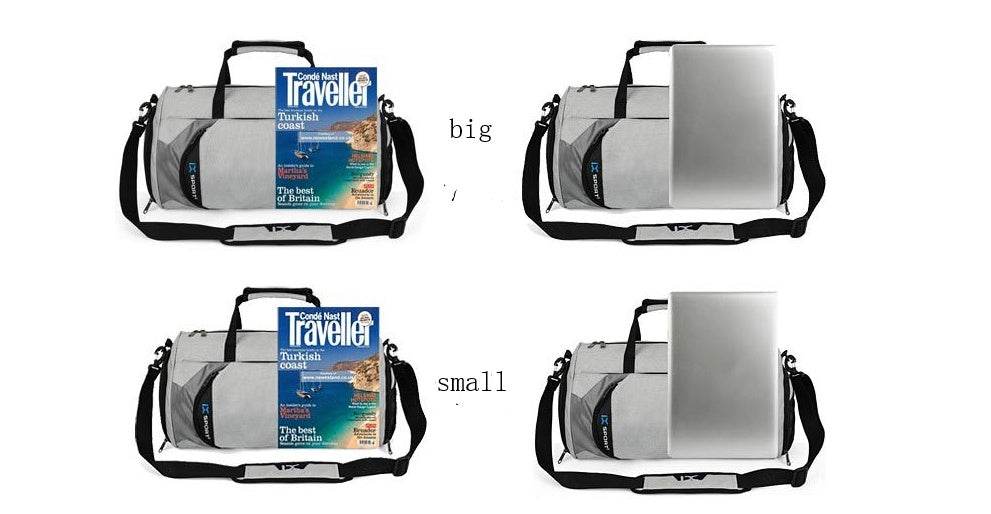 Gym Bag With Shoe Compartment - Mubimart