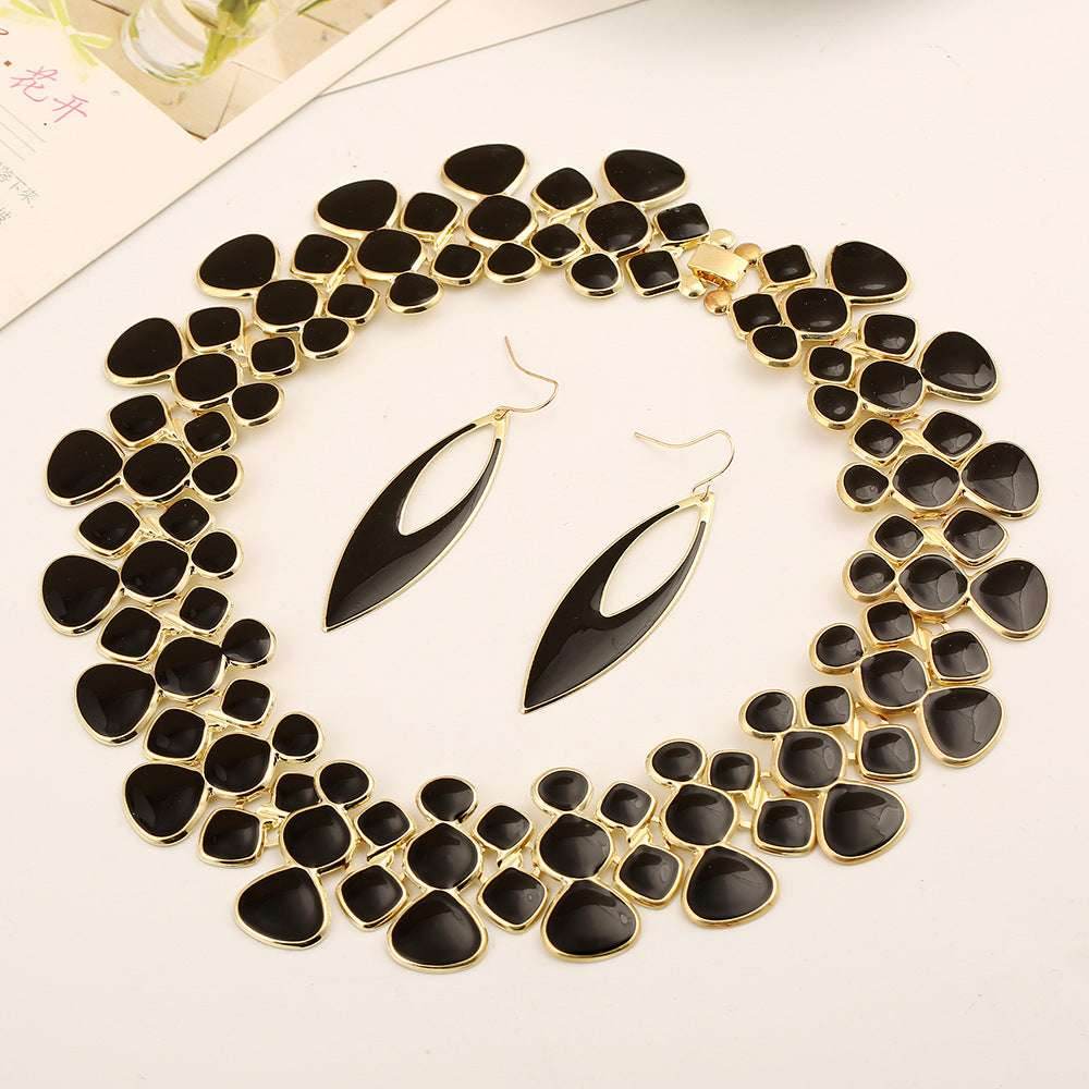 MANILAI Fashion Women Collar Choker Necklaces New Enamel Drop glaze Chunky Alloy Bib Statement Necklaces Maxi Jewelry CE3026 - Mubimart