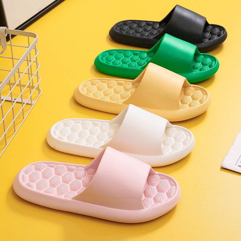 Summer Slippers Foot Massage Design Shoes Women Bathroom Slippers - Mubimart