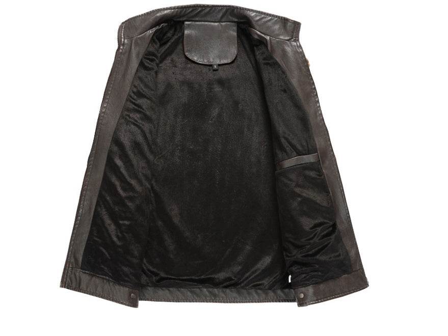 Leather Jacket - Mubimart