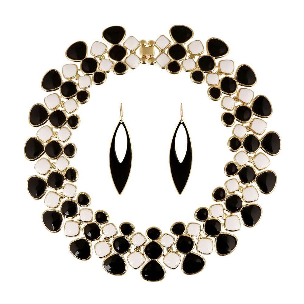 MANILAI Fashion Women Collar Choker Necklaces New Enamel Drop glaze Chunky Alloy Bib Statement Necklaces Maxi Jewelry CE3026 - Mubimart