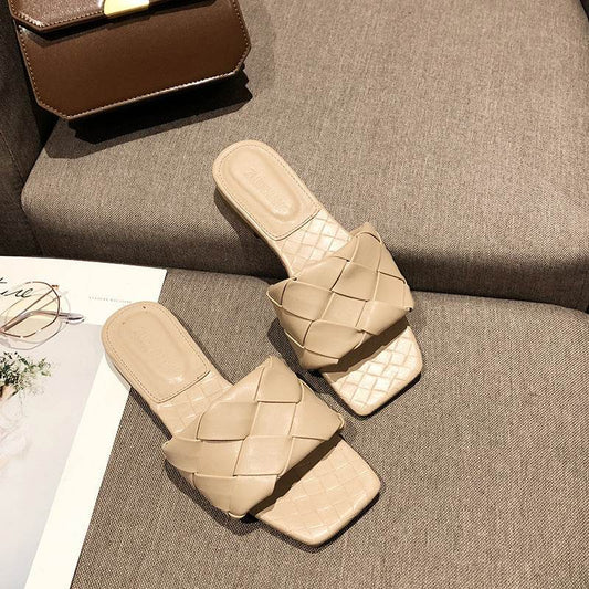 Flat woven mules - Mubimart