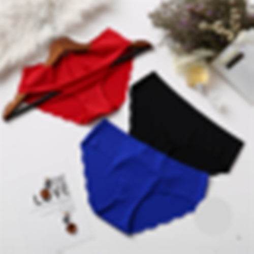 Women Ultra-thin Underwear Seamless Panties Low-Rise Briefs - Mubimart