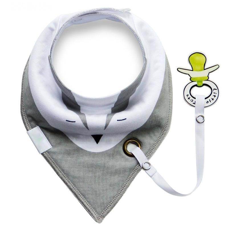 Bib with Pacifier Clip - Mubimart