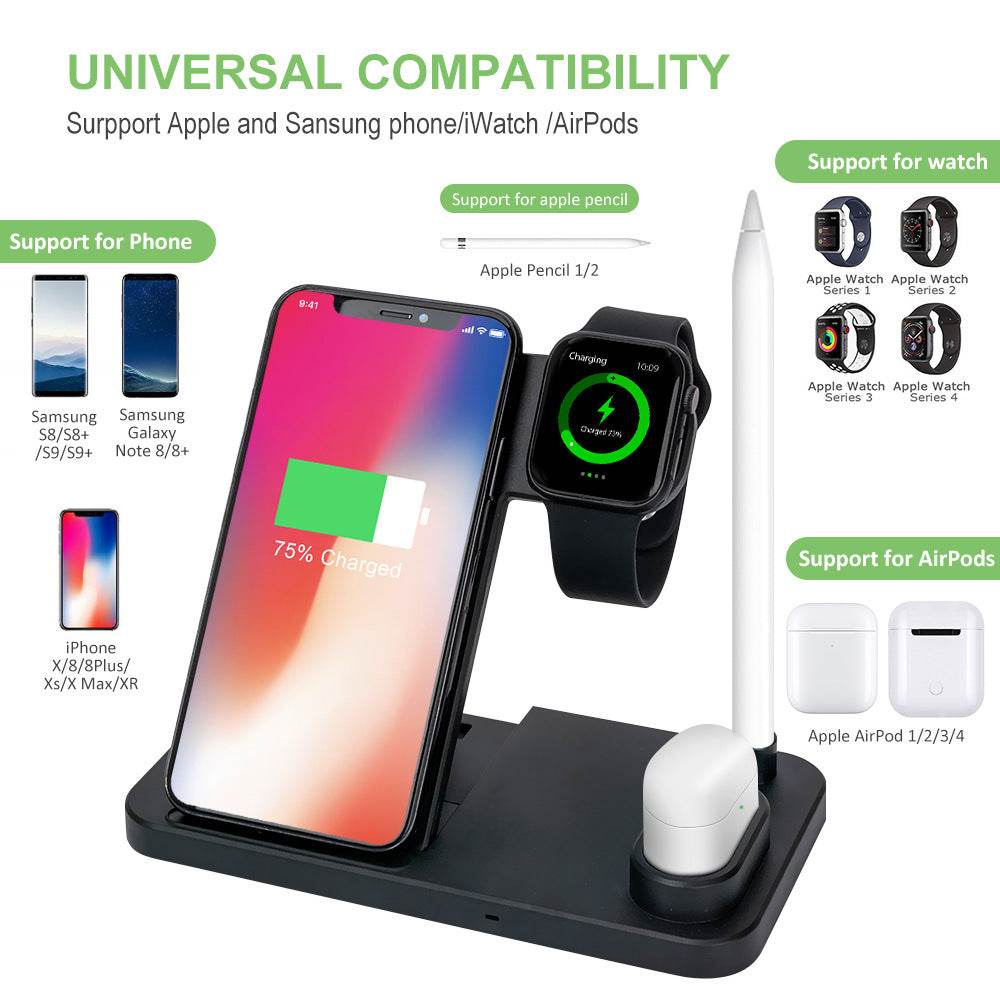 Four-in-one wireless charger - Mubimart