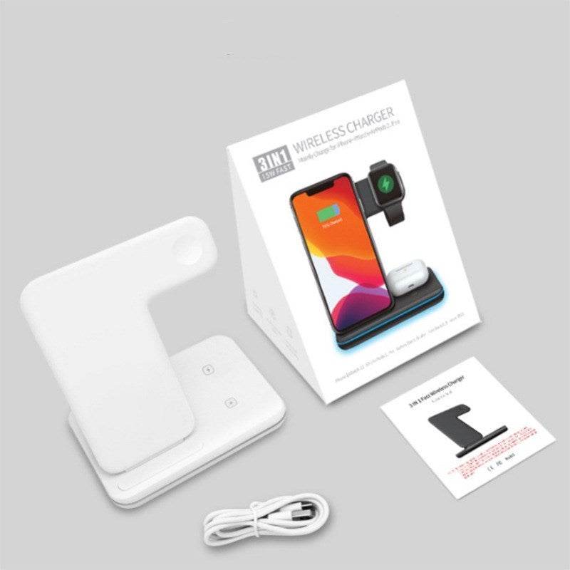 Compatible With Three-in-one Bracket Wireless Charger Mobile Phone Wireless Charger - Mubimart