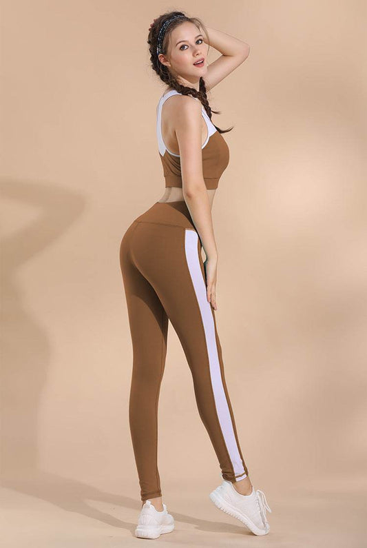 Stitching sports bra yoga - Mubimart