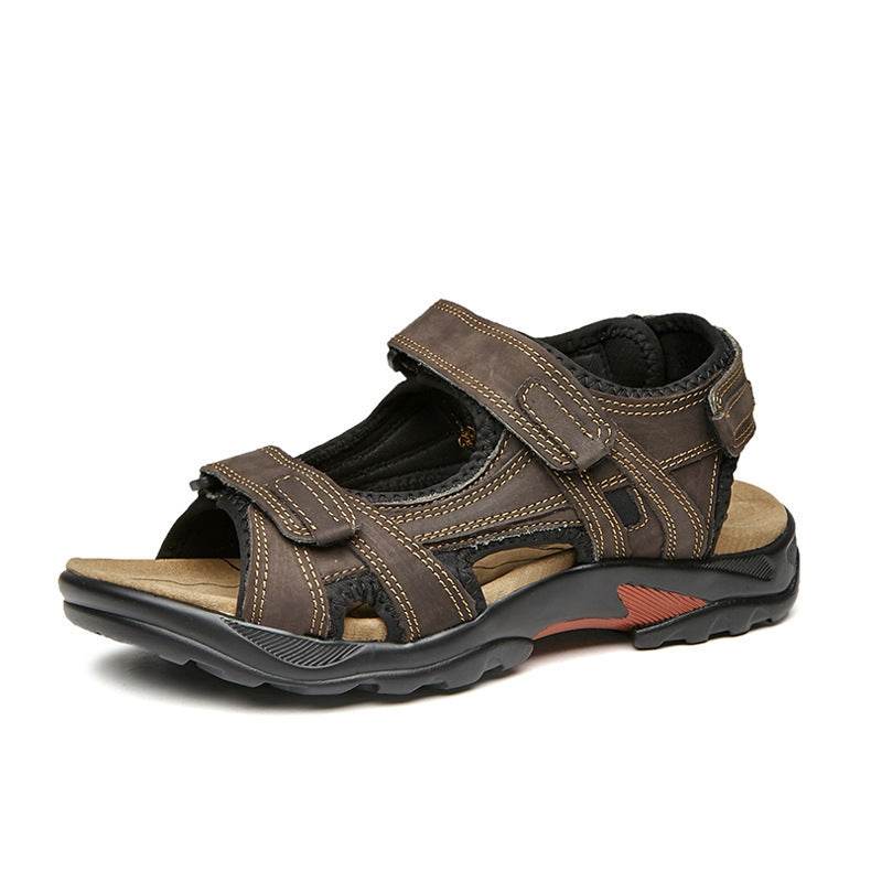 Outdoor Sandals Beach Leather Roman Sandals - Mubimart