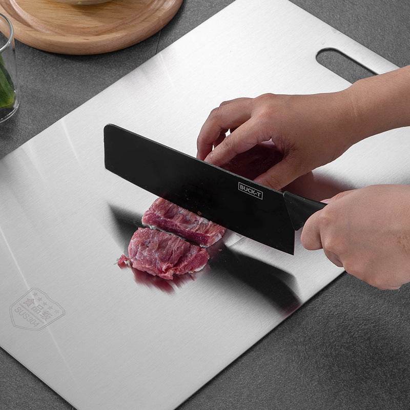 Stainless Steel Cutting Board Antibacterial Double-sided - Mubimart