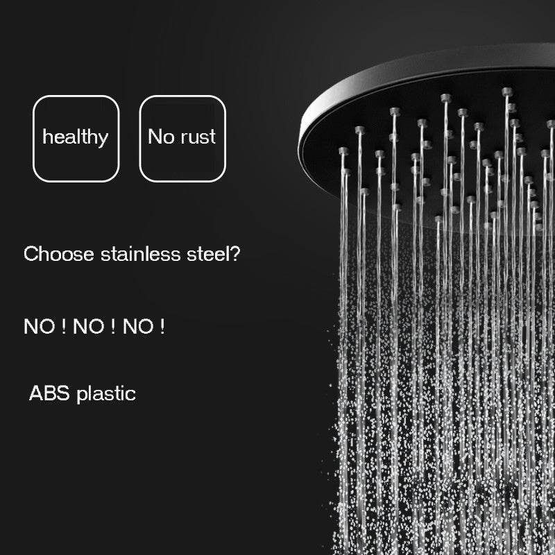 Black Pressurized Shower Shower Head Set Pressurized - Mubimart
