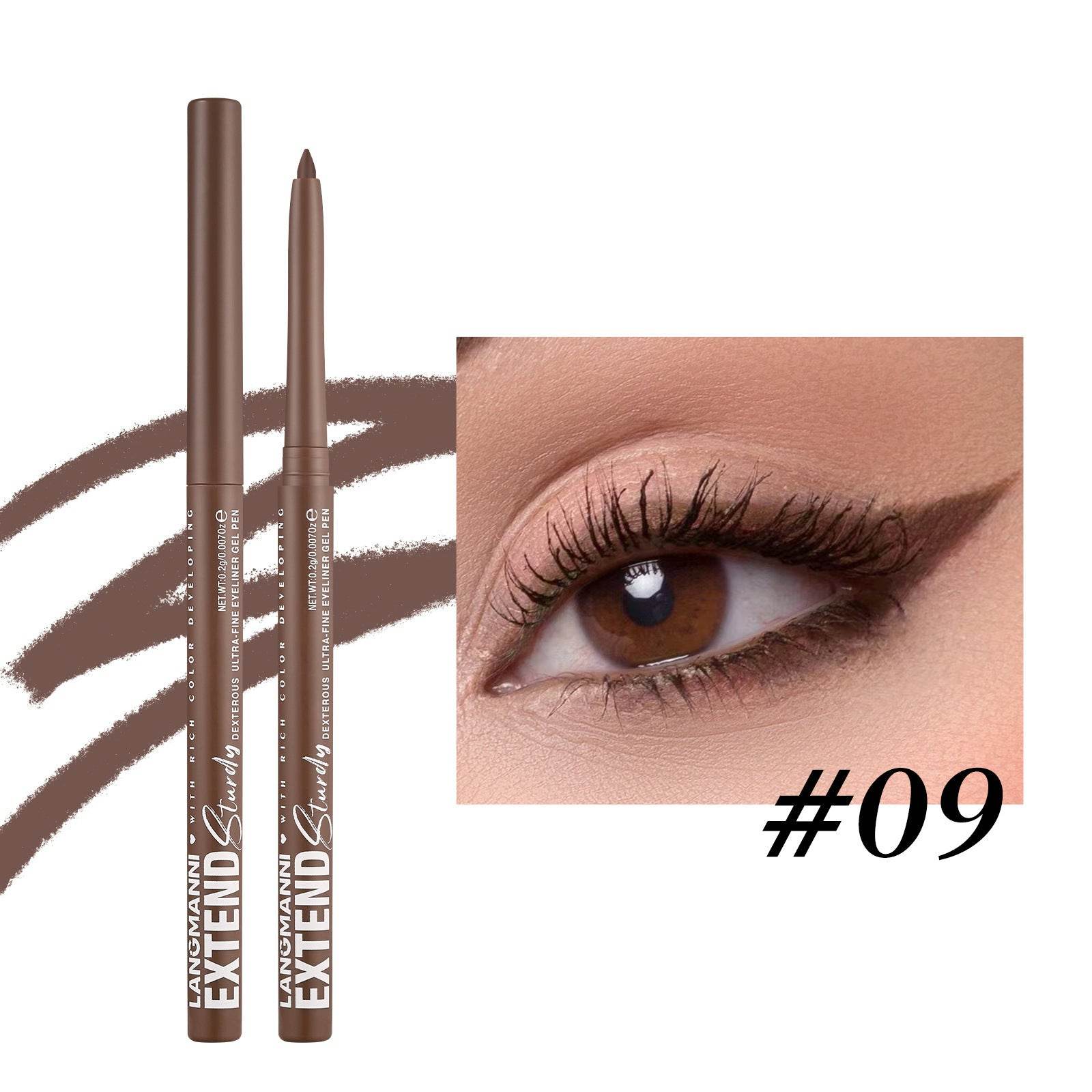 Colorful Gel Glitter Eyeliner Pencils Waterproof & Smudgeproof For Party, Halloween, Cosplay Makeup 12 Vibrant Shades - Mubimart