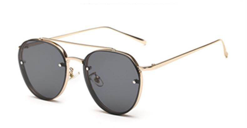 OCEAN TINTED AVIATOR SUNGLASSES - Mubimart