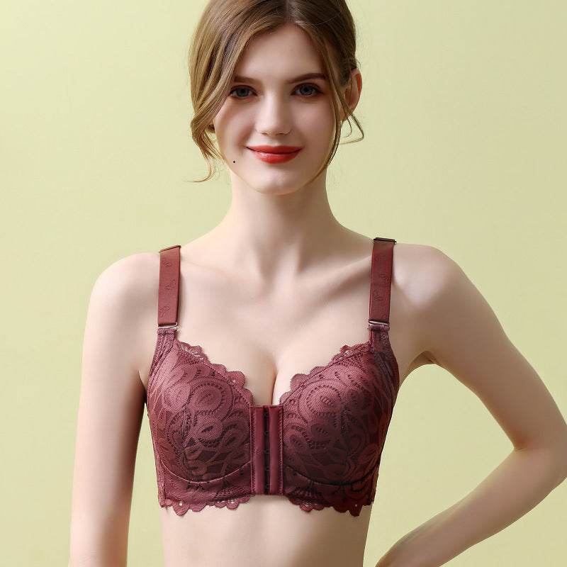 Lace Plus Size Thin Bra Comfortable Plus Size Underwear - Mubimart