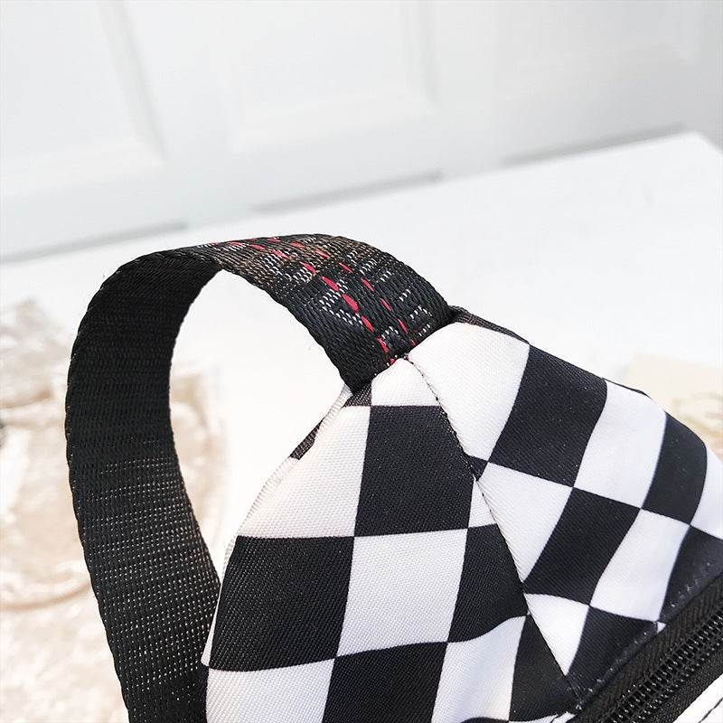 Checkered Sling Bag - Mubimart