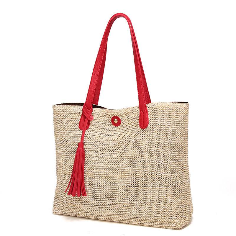Fashionable BEACH STRAW BAG - Mubimart