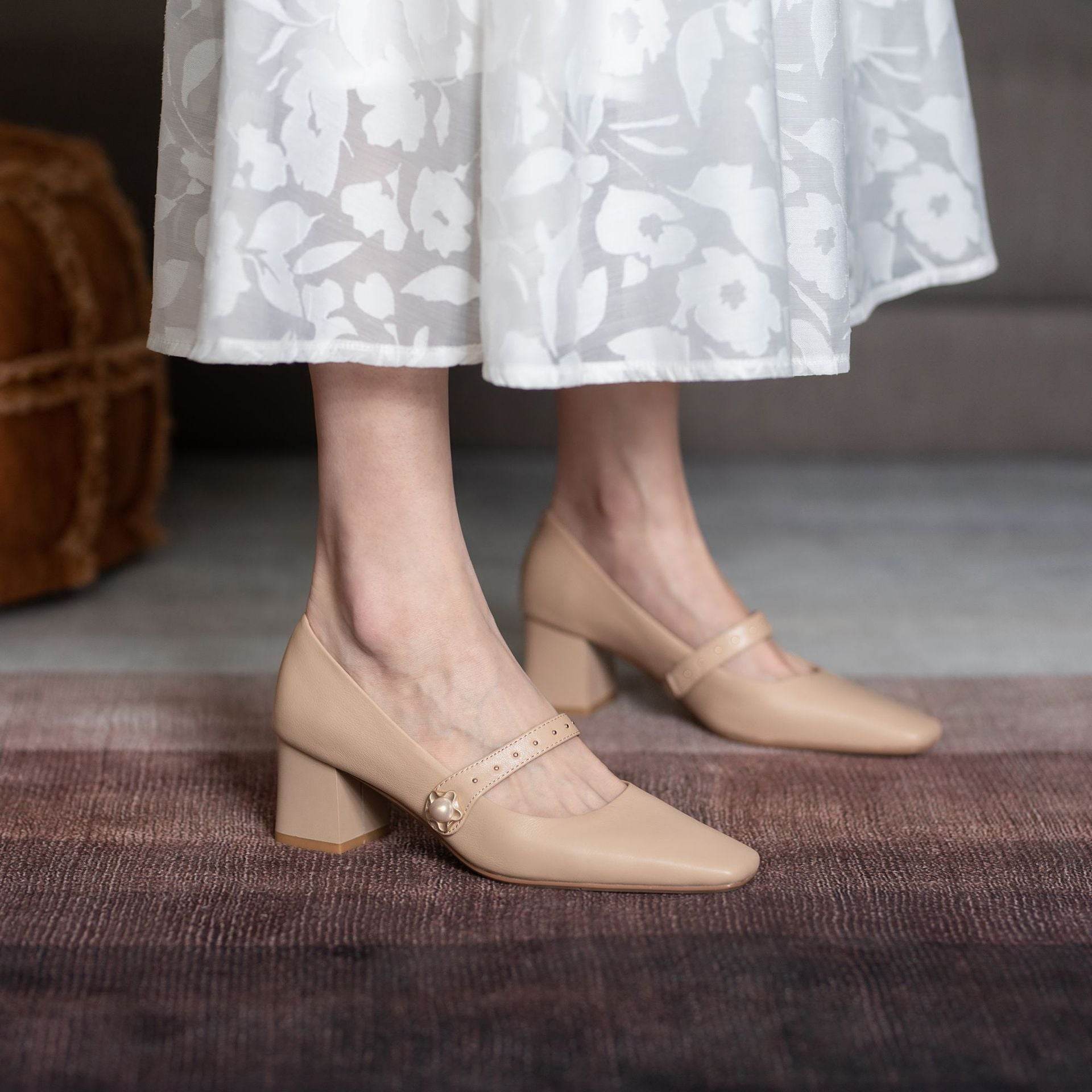 Vintage Mary Jane high heels - Mubimart