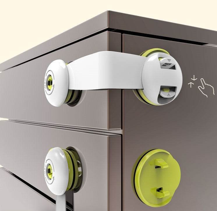 Babysafe child safety lock baby anti-clip cabinet cabinet door lock baby protection refrigerator lock drawer lock - Mubimart