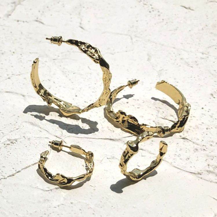Circle Big Hoop Earrings for Women Party Jewelry Gift - Mubimart