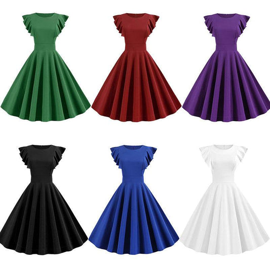 Solid color tunic skirt - Mubimart