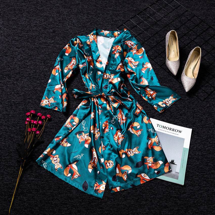 Pure silk nightgown skirt - Mubimart