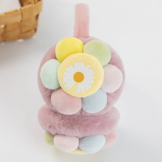 New Children's Plush Earmuffs Cute Sunflower Warm
