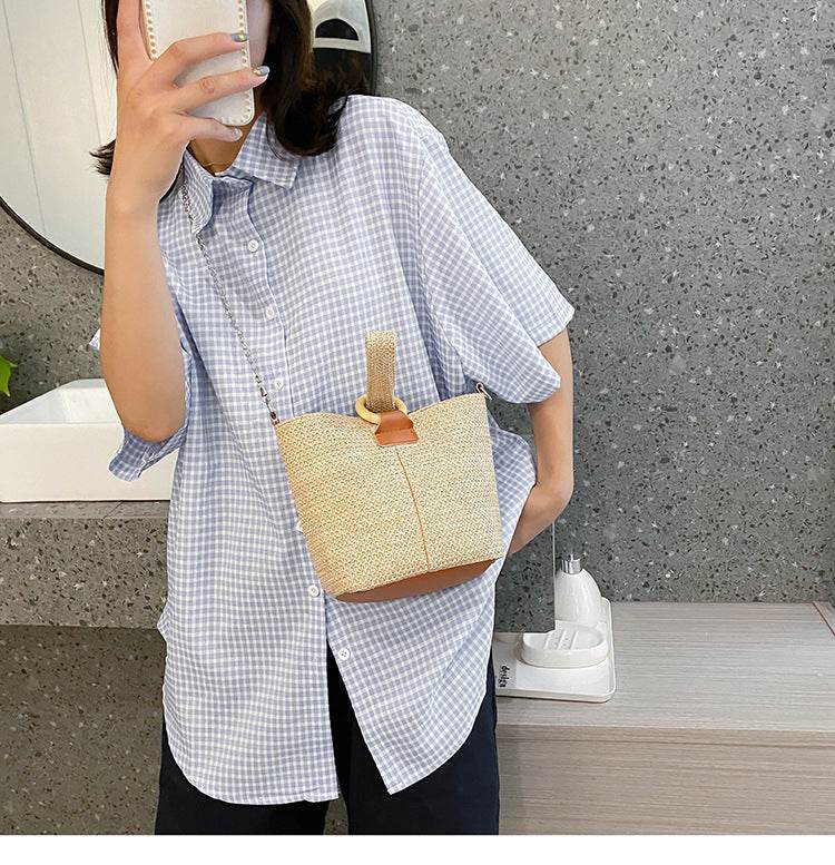 Beach straw bag - Mubimart