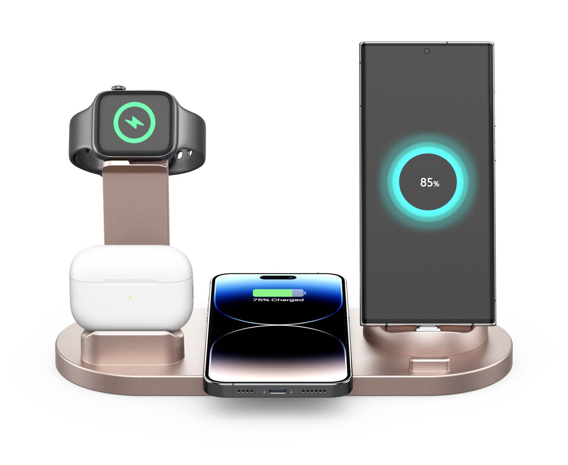 Three in one wireless charger - Mubimart