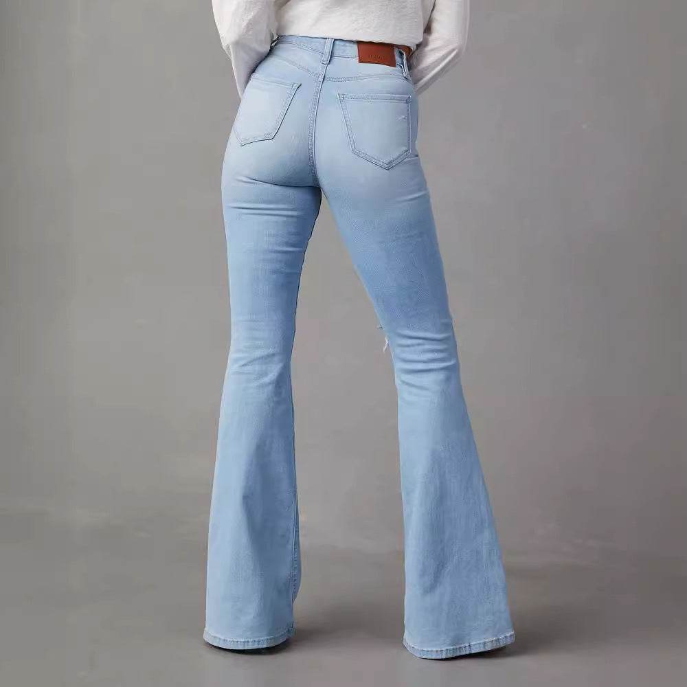 Fashion Temperament Wide-leg Jeans Women - Mubimart