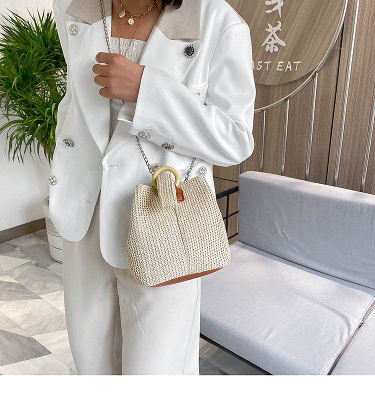 Beach straw bag - Mubimart