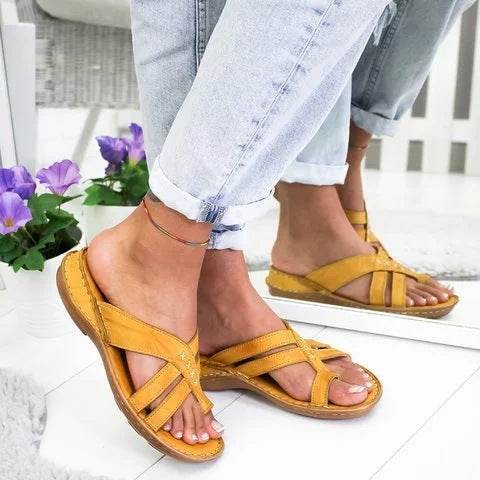 Flat toe sandals - Mubimart