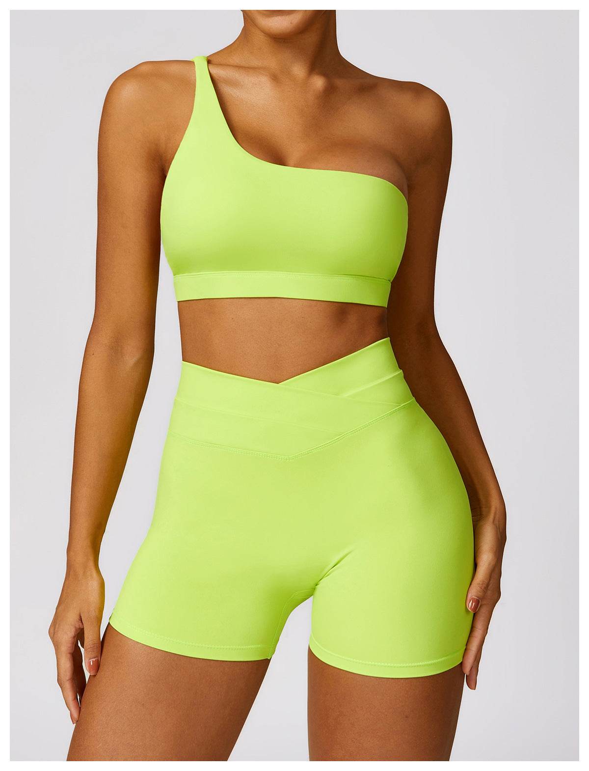 Women's One-shoulder Beauty Back Yoga Bra Quick-drying Workout Top - Mubimart