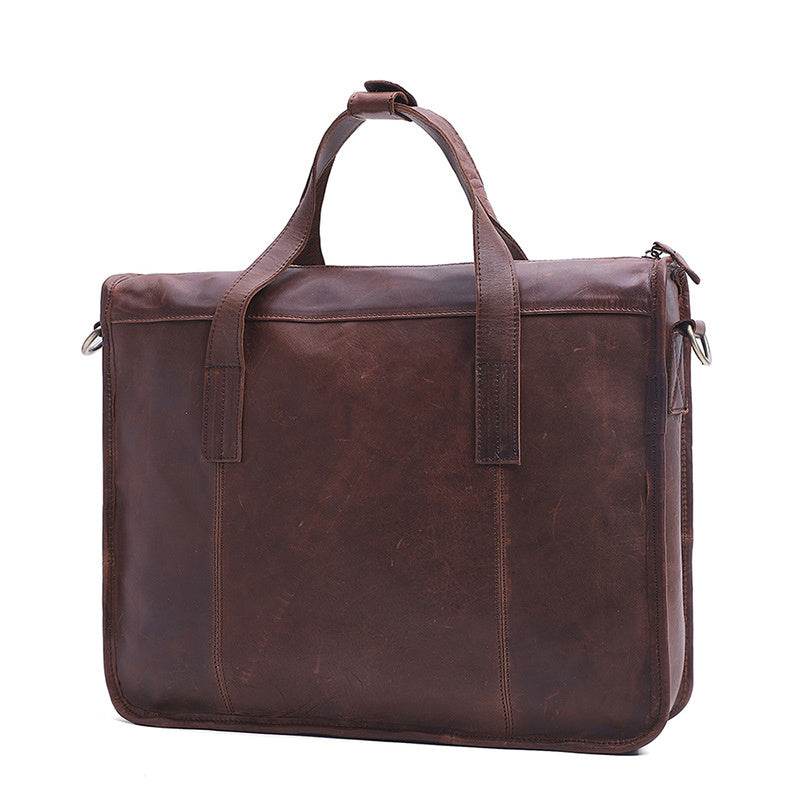 Men's leather briefcase - Mubimart