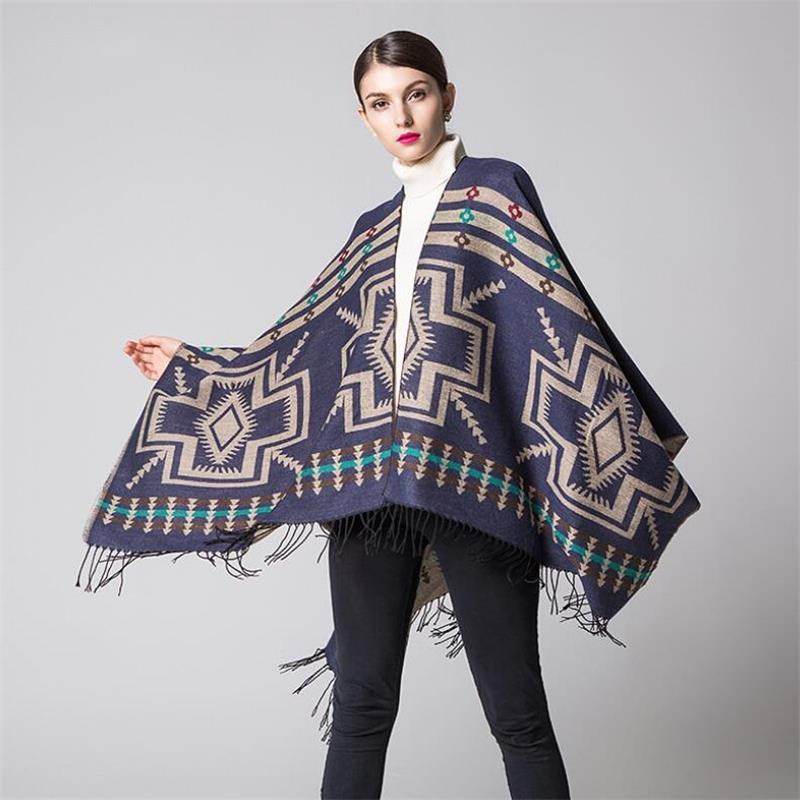 Split shawl scarf - Mubimart