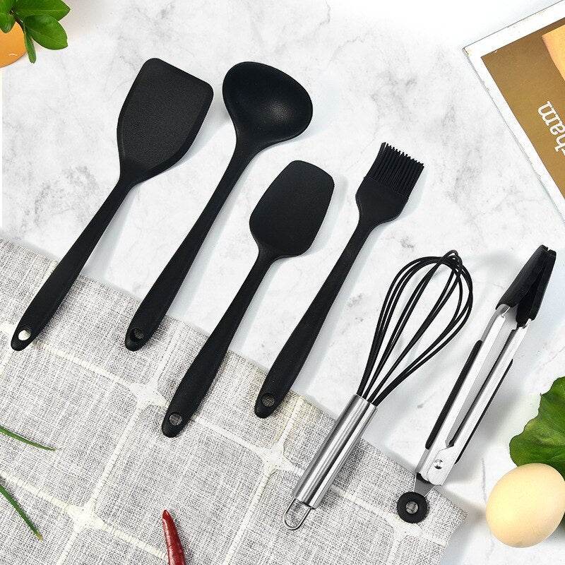 Six-Piece Silicone Mini Cooking And Baking Utensils - Mubimart