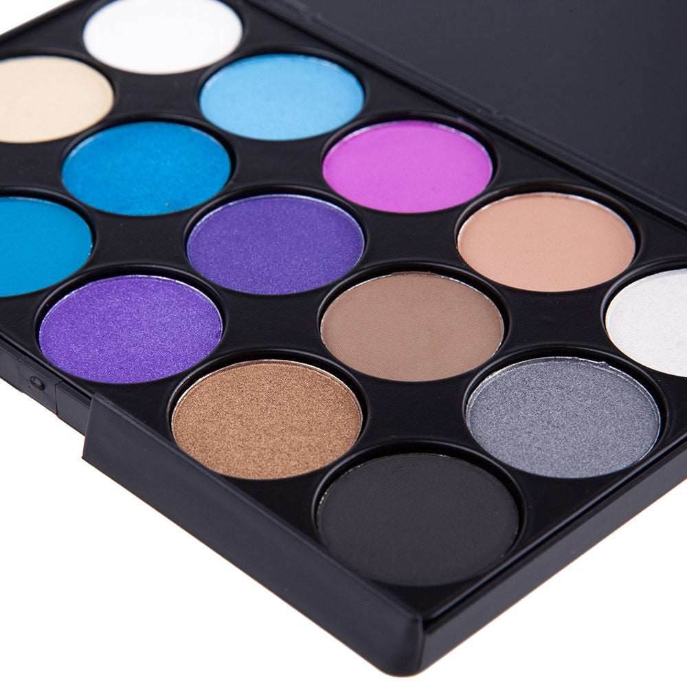 15 color earth color eyeshadow smoky eyeshadow - Mubimart