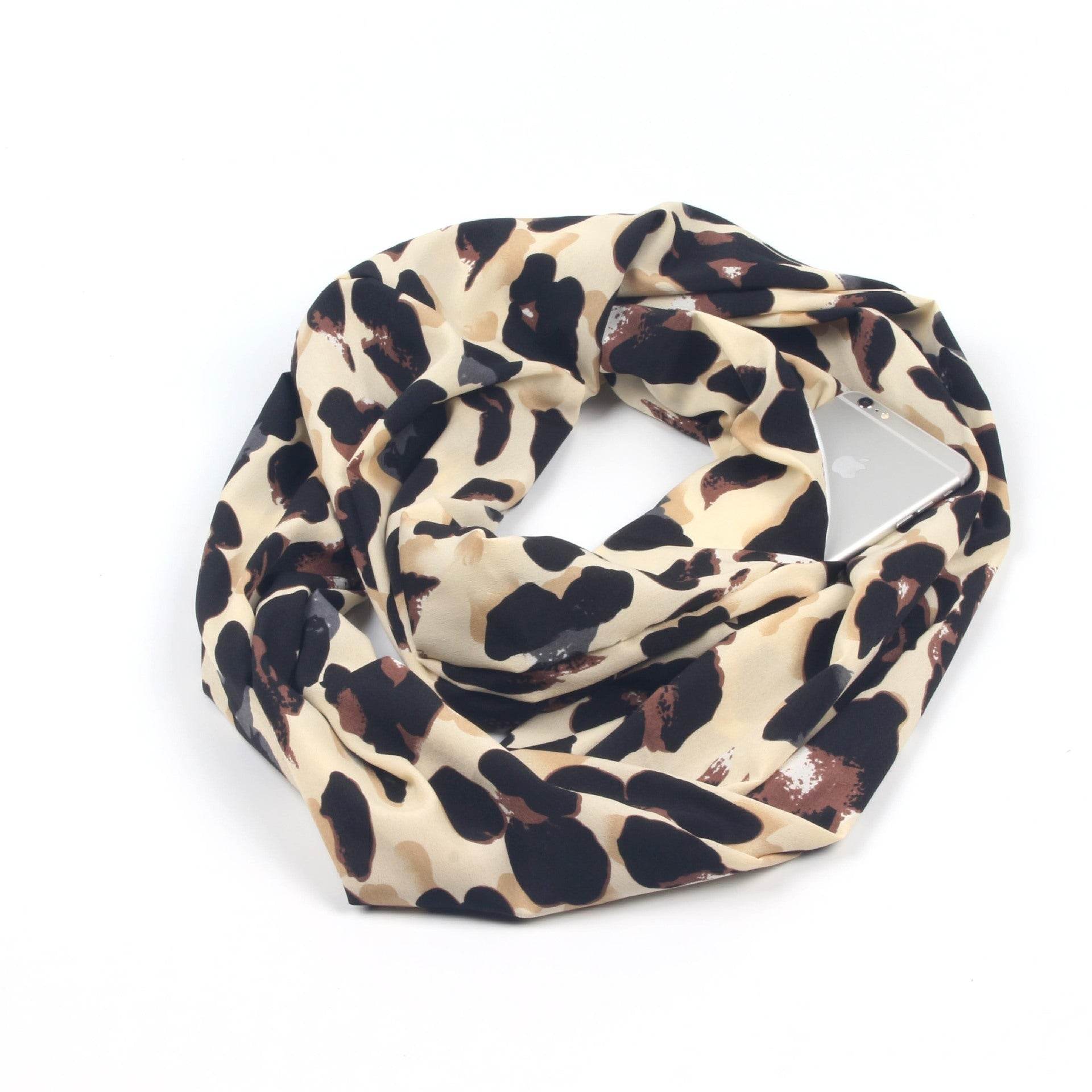 Winter Printed Ring Scarves - Mubimart