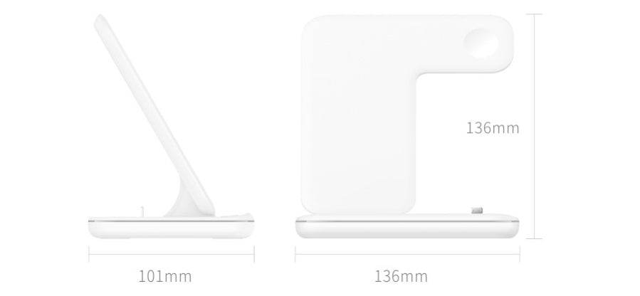 Compatible Mobile Phone Watch Earphone Wireless Charger 3 In 1 Wireless Charger Stand - Mubimart