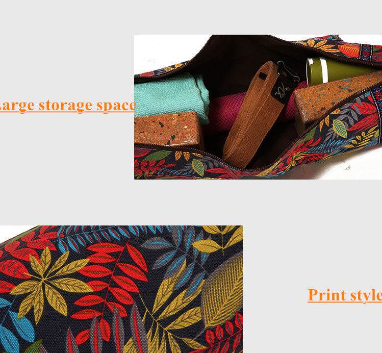 Multi-function yoga bag large capacity storage shoulder bag thickening yoga mat bag sports fitness bag - Mubimart
