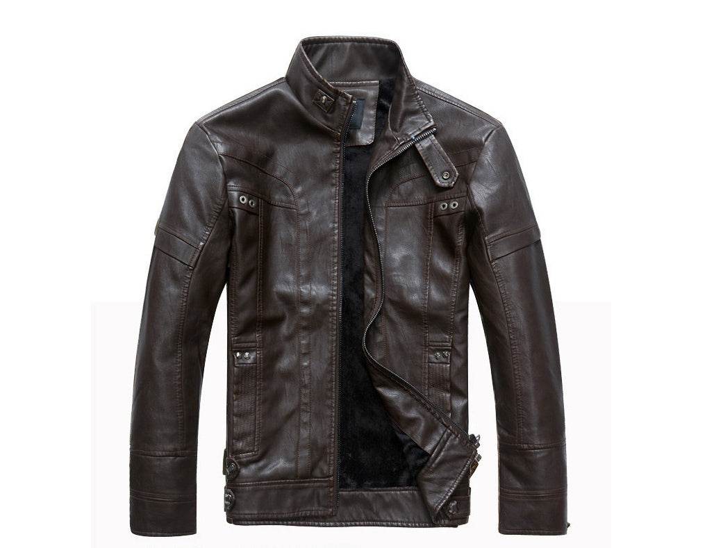 Leather Jacket - Mubimart