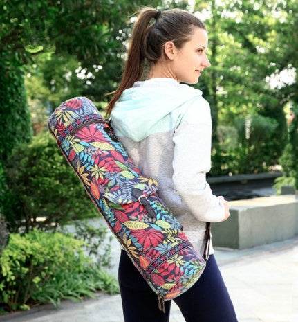 Multi-function yoga bag large capacity storage shoulder bag thickening yoga mat bag sports fitness bag - Mubimart